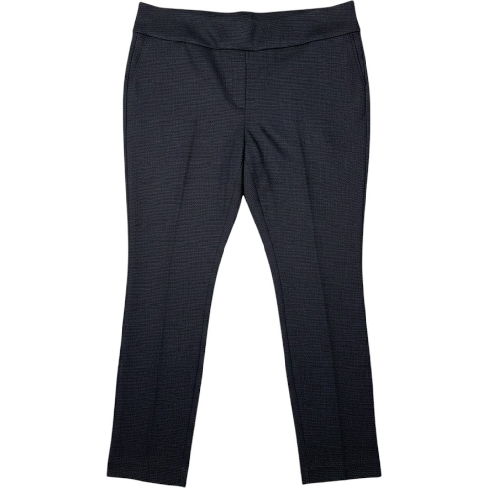 Dalia Womens‎ XXL Charcoal Gray Textured Pull On Dress Pants Slim Leg NWOT